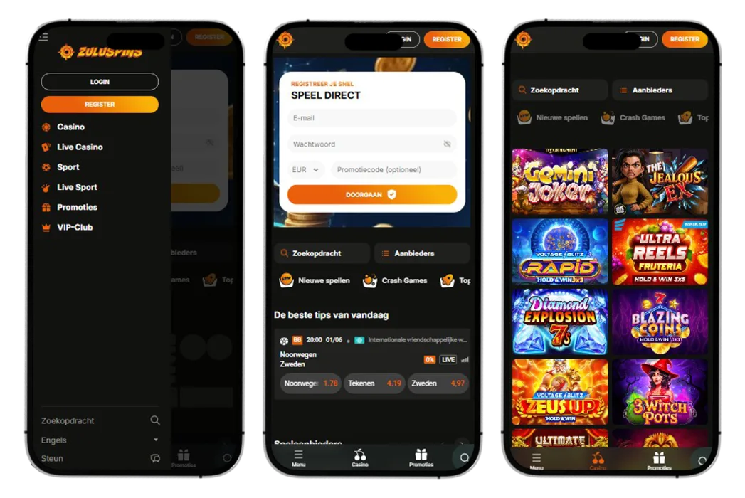 ZuluSpins casino  mobiele